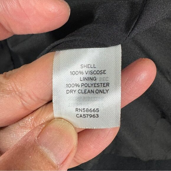 Halogen Women's Black Double Breasted Office Siren Button Blazer Size Small - Picture 5 of 16